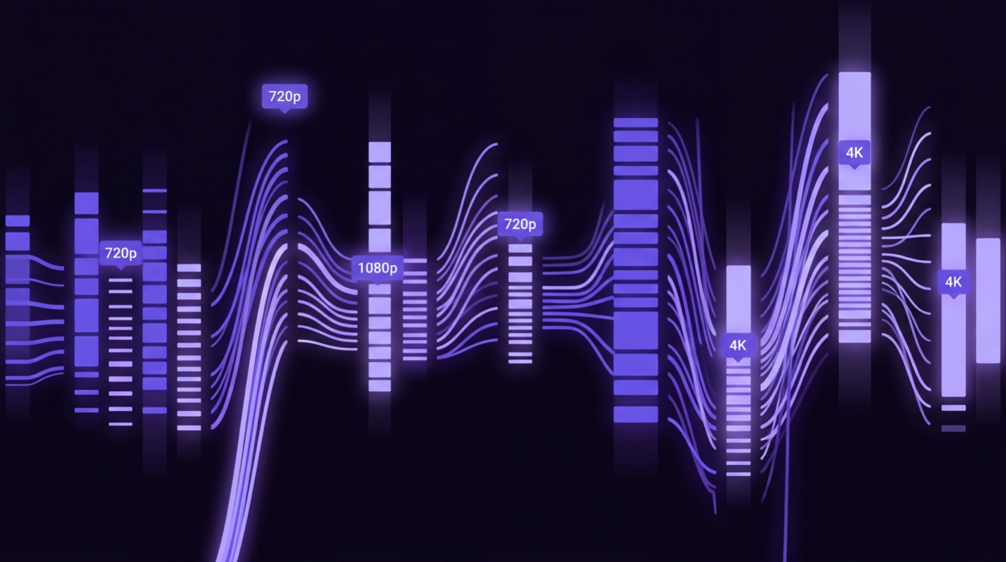 Video bitrate guide for streaming and uploading