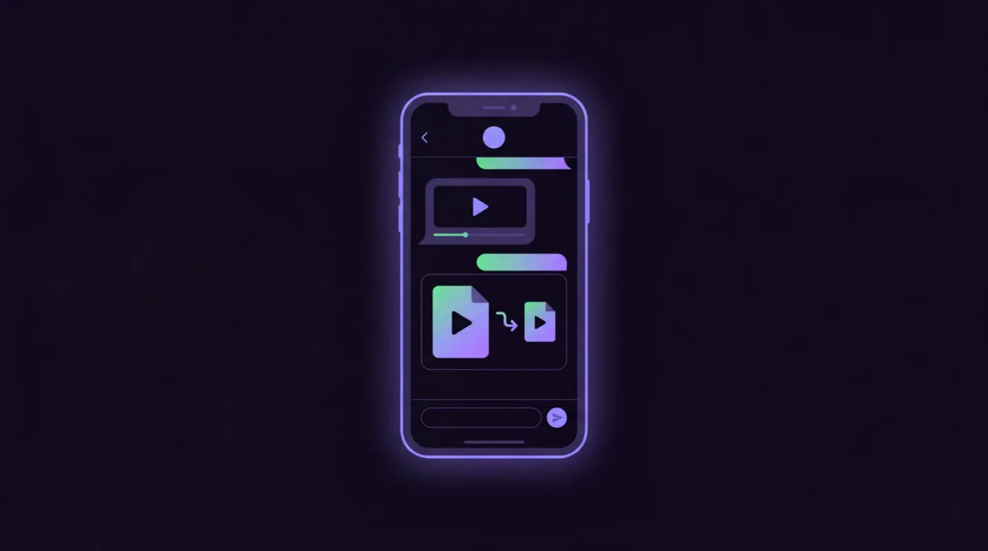 Sending large videos on WhatsApp